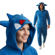 Kigurumi-pyjamas fra Pokémon, blåt Gengar-kostume, størrelse 145-155 cm