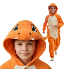 Onesie Kigurumi Pyjamas Pokemon Charmander kostume børn 135-145 cm