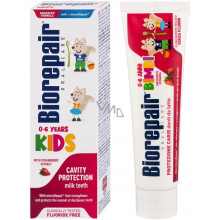 Biorepair Kids jordbærsmagtandpasta til børn 0-6 år 50 ml