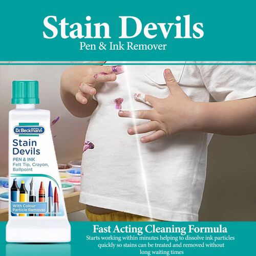 Dr Beckmann Dr. Beckmann 3 x Stain Devils Pen Ink Remover 50ml 2