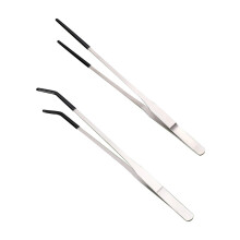 Bent Tip Tweezers For Crafts Stainless Steel Straight And Curved Nippers Tweezers Feeding Tongs For Reptile Lizards Spider