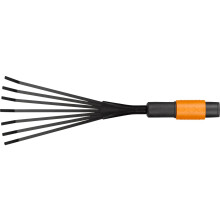 Rastrello a foglie - FISKARS - Quikfit - 7 denti in acciaio - Larghezza di 125 mm - Compatibile con manici 240/840 mm
