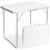 CORN campingbord, foldbart, 80x60 cm, hvidt 1