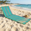 just be... Folding Beach Chair Mat - Pink Stripes 3