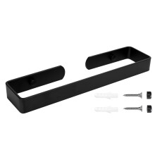 Kasos metallinen seinävaate 30 cm musta loft-asento