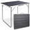 CORN campingbord, foldbart, 80x60 cm, sort træ 1