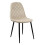 Orlando Velvet beige fløjlsstol 1