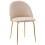 Fargo Guld Velour Beige Velourstol 1