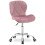 Spiner drejestol, krom, pink 1