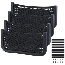 4-Pack Car Storage Net Pocket Organizer 26 X 12 cm Storage Elastic Mesh Cargo Netfor Car Truck RV Boat Home
