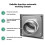 Ventilação de Parede com Capô de 8 Polegadas com Tela e Registro para Coifa de Cozinha Externa, Ventilação de Duto-Cap 6
