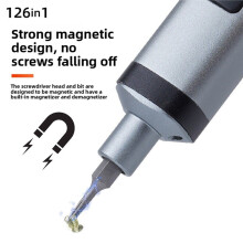 126-in-1 Rechargeable Electric Screwdriver Set - Repair Tool Kit for Maintaining Various Electronic Devices