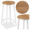 Flint Hvid Moderne Eg Industriskammel 1