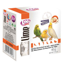 LOLO PETS LOLO LINE - Kalkstensterning med østersskaller kalksten - til papegøjer 40g