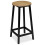 Flint Modern Oak Loft industriel skammel 1