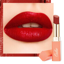 Oulac Red Lipsticks for Women, Deep Red Matte Lipstick, Full Coverage Lip Color, Satin Matte Finish, Cream Texture, Hydrating, Infused with Hyaluronic