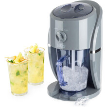 Electric Ice Crusher, Ice Shaver Machine with Removable 1L Hopper Box, Scoop & Dual Modes, Crushes Ice for Slushies