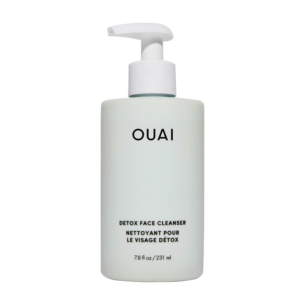 Ouai Detox Facial Cleanser - Deep Cleansing Face Wash With Glycolic Acid, Niacinamide & Pha - Gentle Face Cleanser For Post-Workout (7.8 Fl Oz)