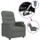 VidaXL vidaXL Massagesessel Elektrisch Dunkelgrau Stoff 1