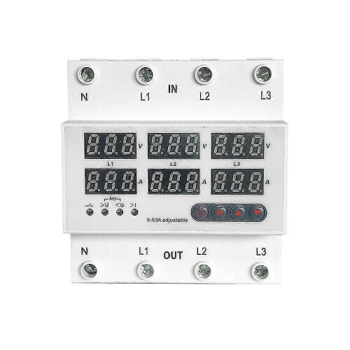 3-phase Four-wire Over And Under Voltage Protector 63a 1
