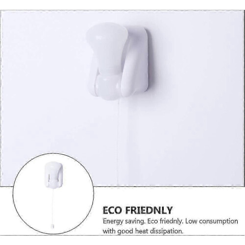 Led Wall Light Bulb With Pull Chain Portable Led Bulb Night Light Battery Operated Self Adhesive Wall Mount Light 1