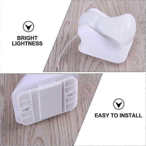 Led Wall Light Bulb With Pull Chain Portable Led Bulb Night Light Battery Operated Self Adhesive Wall Mount Light 2