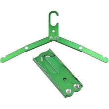 2pcs Portable Hanger Folding Aluminum Alloy Clothes Hanger Outdoor Camping Space-saving Hangers for Travel Accessories