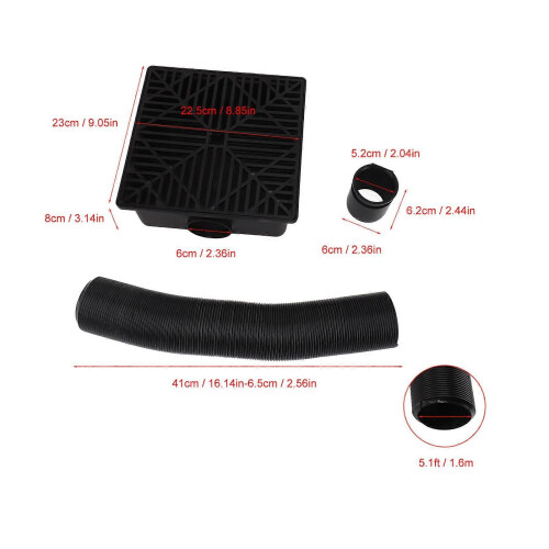 Gutter Downspout Extensions Catch Basin Low Profile Downspout Extender Flexible Pipe Extension Protect House Foundation 1