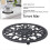 Carved Trivet Mat Iron Round Shape Vintage Pattern Multifunctional Modern Kitchen Trivet 3