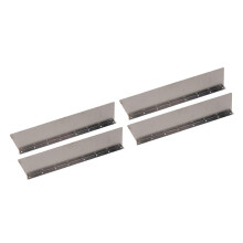 4 Pack Rainwater Valley Gutter Aluminium Rainwater Diverter Splashing Guard with 32 Screws for Roof