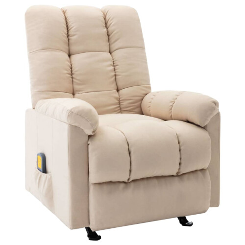 VidaXL vidaXL Massagesessel Creme Stoff