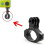 Universal Bicycle Handlebar Mount Durable Aluminum Bicycle Handlebar Mount ((black)(1pcs) 4