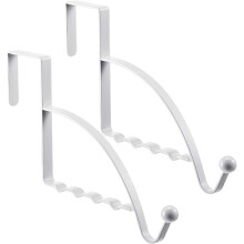 2 Pieces Over Door Hooks - Single Over Door Hooks, Multi Hanging Storage Hanger