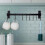 Pot Rack with 8 Hooks, Wall Mounted, Black 2