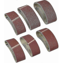 30 Pieces Sanding Belt, 75 X 533mm Cloth Cloth Sanding Band 40/60/80/120/180/240 Grit Aluminum Oxide Sandpaper Belts Power File For Bosch Cisea Belt S