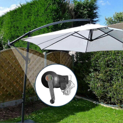 Outdoor Umbrella Crank Handle - Rust-Resistant Steel Sunshade Control 2