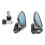 Side View Mirror, 7/8 Inch Handlebar End Mirror Motorcycle Accessories 1