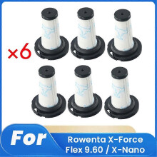 6 pcs ZR009010 Filter for X-Force Flex 9.60 / X-Nano Sweeping Robot Accessories