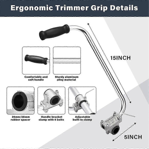 Cord Trimmer Handle with Weed Eater Clip and Stand, Lawn 1