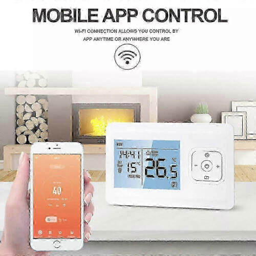 Smart WiFi RF Room Thermostat Wireless Smartphone Central Heating Controller 1