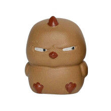 Angry Chicken Tea Pet Purple Clay Hand-Made Bird Figurine Tea Accessories Kung Fu Tea Ornament for Tea Lovers Home Decor