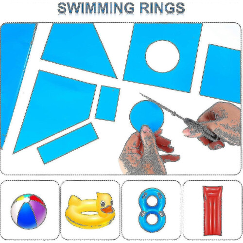 10 Pcs Vinyl Pool Liner Patch Repair Patch For Swimming Pools,10 2