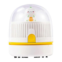 Desk Vacuum Cleaner Handheld Tabletop Vacuum Cleaner with Night Light Cordless USB Rechargeable Vacuum