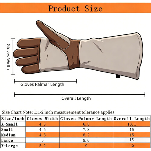 AOUCHI Leather Welding BBQ Fire Gloves Fireproof HeatResistant Long Sl 2