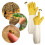 2Pair Soft Hand, Straight Thumb Beekeeper XL Size Yellow Gloves 1
