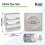 Kair Beige Ø125mm Gravity Wall Vent Grille with Backdraught Shutters 3