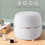 Mini Desktop Waste Bin,round Press-type Trash Bin With Lid,plastic Small Garbage 3