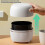 Mini Desktop Waste Bin,round Press-type Trash Bin With Lid,plastic Small Garbage 5