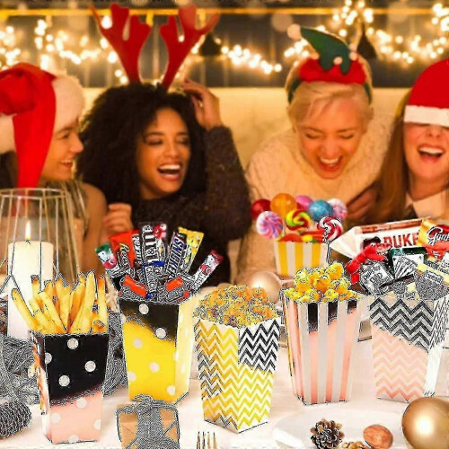 20 Pack Popcorn Paper Popcorn Bags - Popcorn Boxes - For Party Snacks, Candy 1