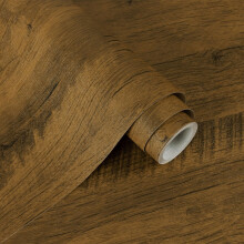 Alened Sticky Back Plastic Roll 44x300cm, Wood Effect Vinyl Wrap Self Adhesive W